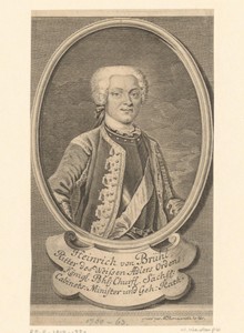 Portret van Heinrich von Brühl