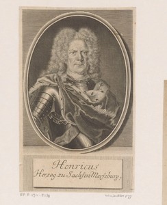 Portret van Heinrich von Sachsen-Merseburg