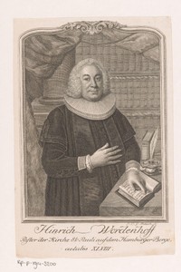 Portret van Heinrich Wordenhof op 48-jarige leeftijd