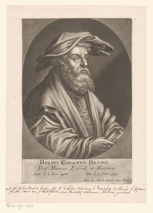 Portret van Helius Eobanus Hessus