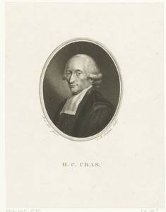 Portret van Hendrik Constantijn Cras