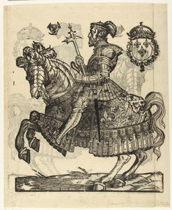 Portret van Hendrik II van Frankrijk te paard
