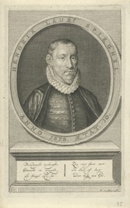 Portret van Hendrik Laurensz. Spieghel op dertigjarige leeftijd