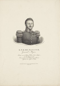 Portret van Henri David Theodore de Favauge