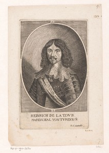 Portret van Henri de la Tour d’Auvergne