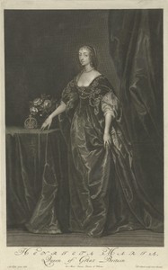 Portret van Henrietta Maria van Bourbon, koningin van Engeland