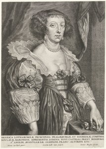 Portret van Henriëtte van Lotharingen