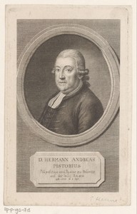 Portret van Hermann Andreas Pistorius