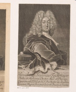 Portret van Hermann Friedrich Teichmeyer