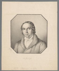 Portret van Hermann Friedrich Wilhelm Hinrichs