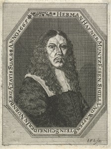 Portret van Hermann Haffner op 28-jarige leeftijd
