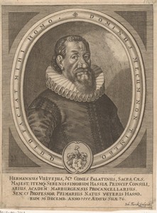 Portret van Hermann Vultejus op 76-jarige leeftijd