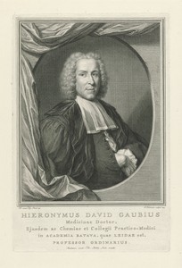Portret van Hieronymus David Gaubius