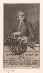 Portret van Hieronymus Friedrich Schorch