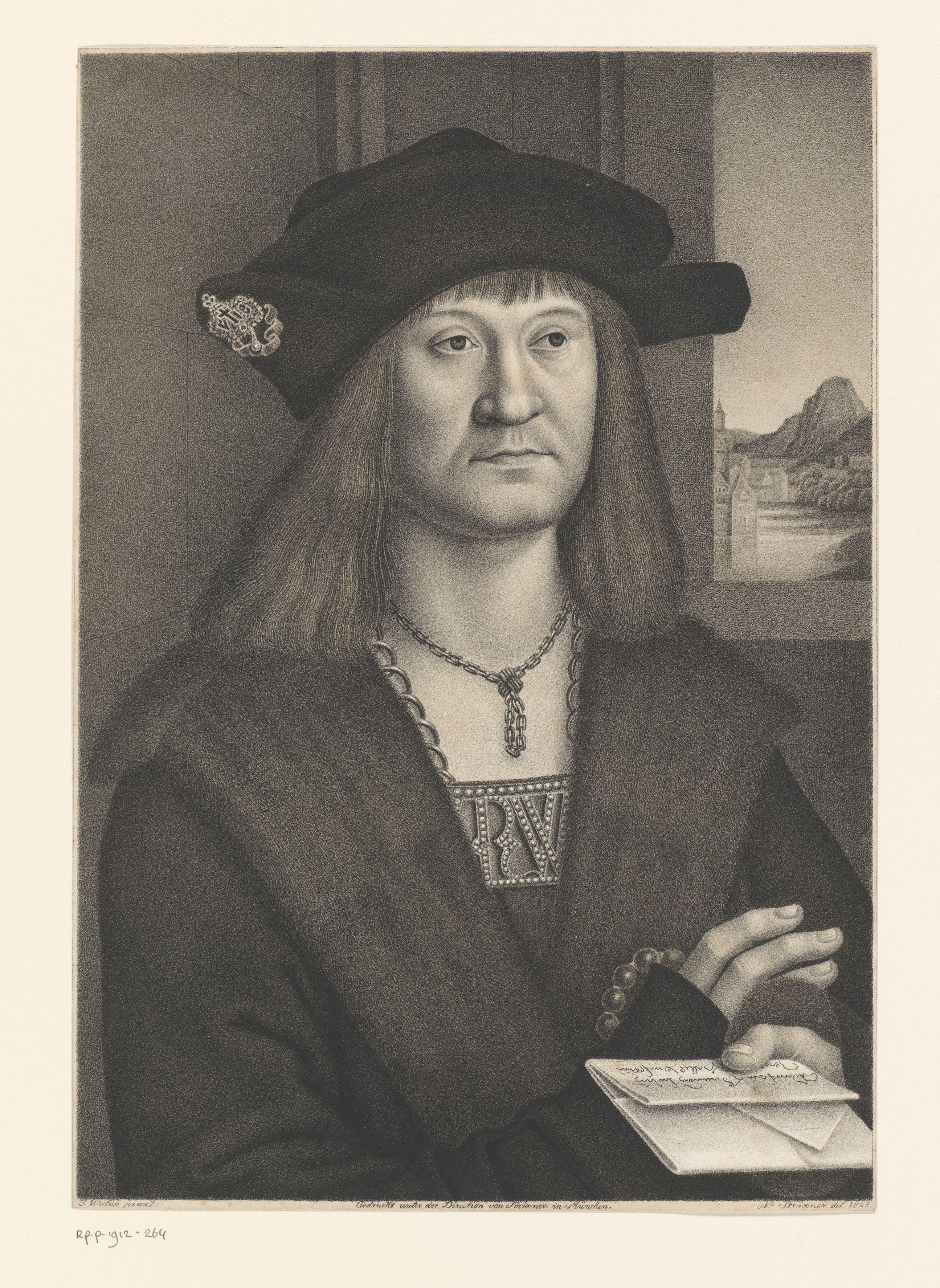 Portret van Hieronymus Haller von Hallerstein by Johann Nepomuk Strixner