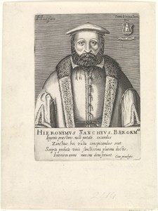 Portret van Hieronymus Zanchius