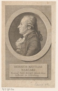 Portret van Hinrich Matthias Marcard