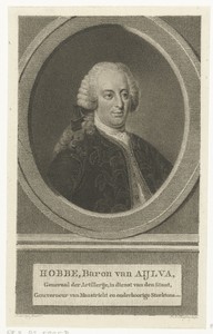 Portret van Hobbe baron van Avyla stadscommandant van Maastricht