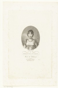 Portret van Hortense Eugénie de Beauharnais koningin van Holland