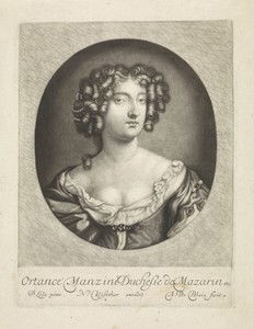 Portret van Hortense Manzini, hertogin van Mazarin