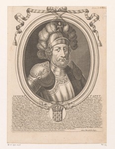 Portret van Hugo Capet, koning van Frankrijk
