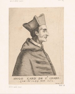 Portret van Hugo van Saint-Cher