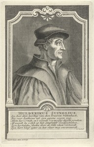 Portret van Hulderikus Zuinglius
