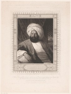 Portret van Hussein Agha Pasha