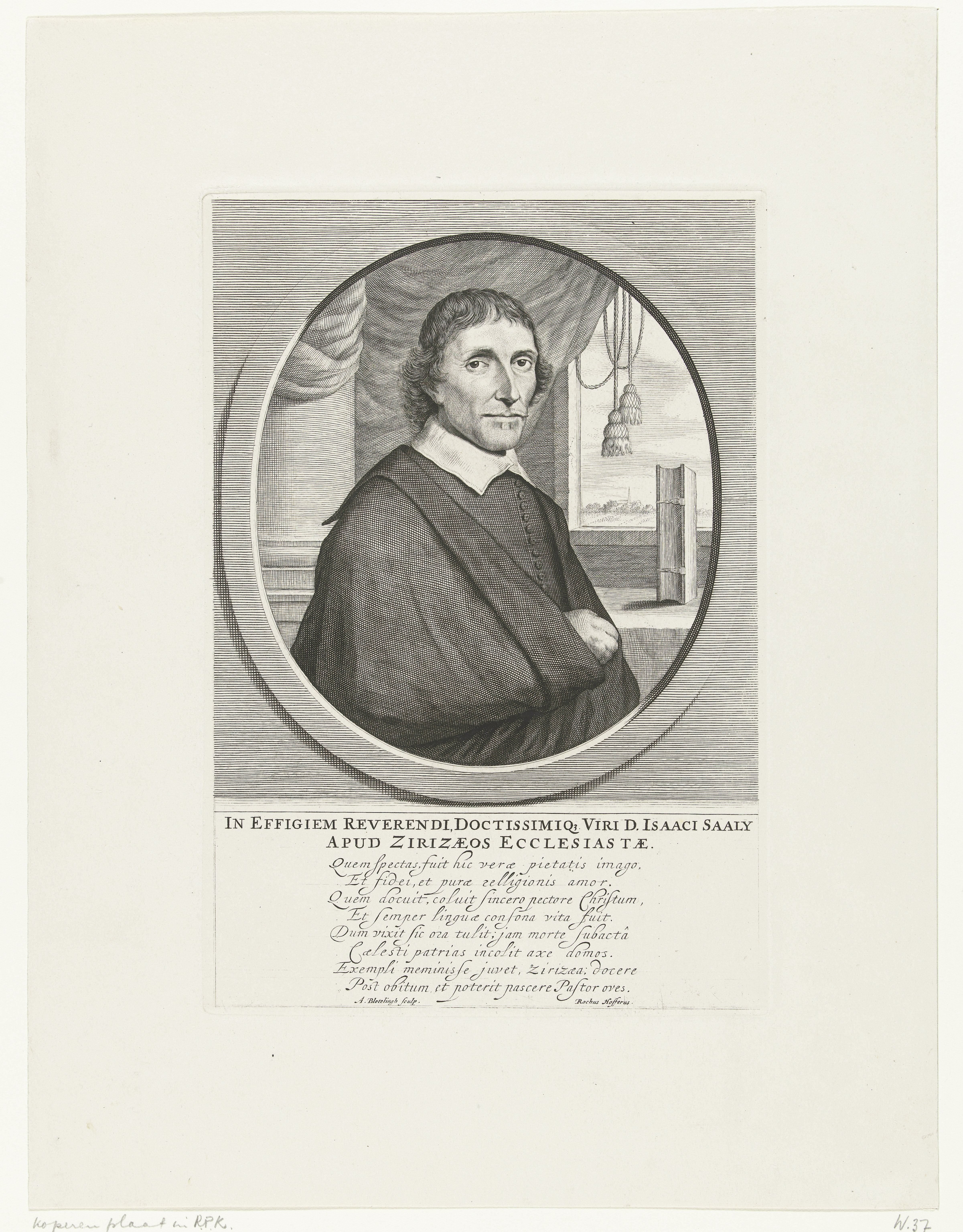 Portret van Isaac Saaly by Abraham Bloteling