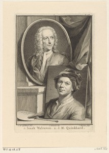 Portret van Isaac Walraven en Jan Maurits Quinkhard