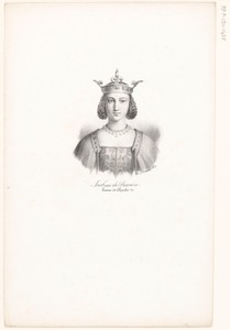Portret van Isabella van Beieren