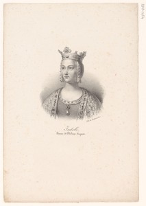 Portret van Isabella van Henegouwen