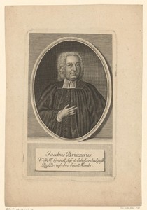 Portret van Jacob Brucker