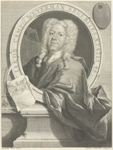 Portret van Jacob Campo Weyerman op 48-jarige leeftijd