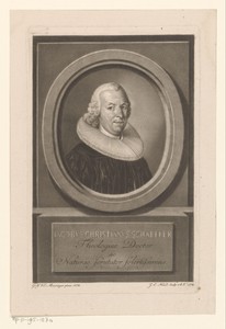 Portret van Jacob Christian von Schaeffer