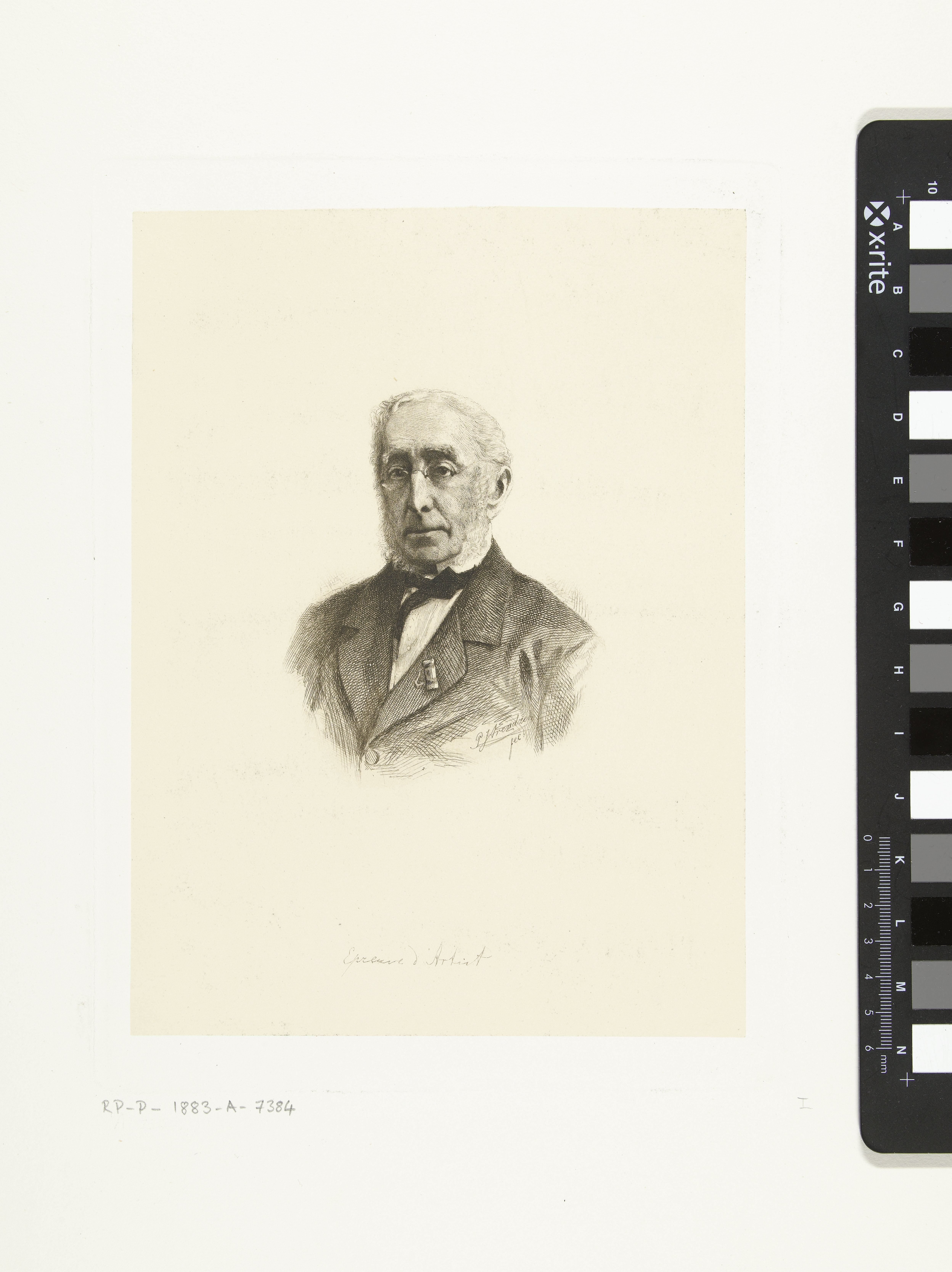 Portret van Jacob de Vos Jacobszoon by Petrus Johannes Arendzen