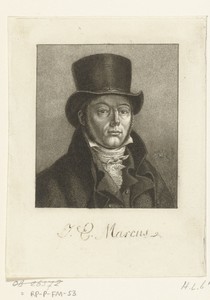 Portret van Jacob Ernst Marcus