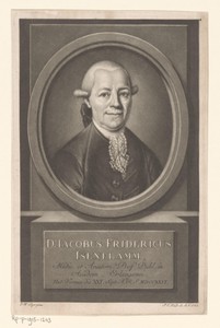 Portret van Jacob Friedrich Isenflamm