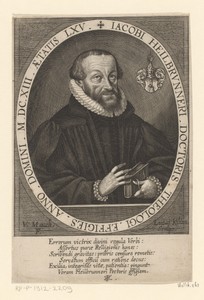 Portret van Jacob Heilbrunner op 65-jarige leeftijd