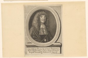 Portret van Jacob Pancratius Bruno op 53-jarige leeftijd