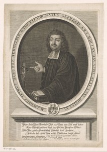 Portret van Jacob Peter Strobel op 31-jarige leeftijd