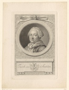 Portret van Jacob von Stählin