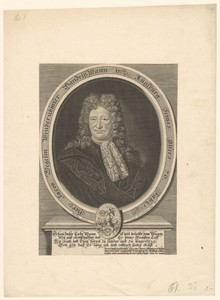 Portret van Jacob Wegelin op 76-jarige leeftijd