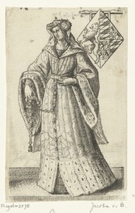 Portret van Jacoba van Beieren, gravin van Holland, Zeeland en Henegouwen