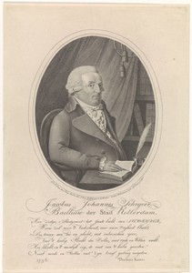 Portret van Jacobus Johannes Schrijver