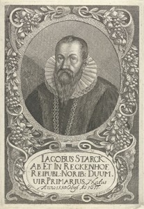 Portret van Jacobus Starck