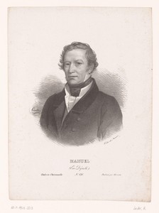 Portret van Jacques-Antoine Manuel