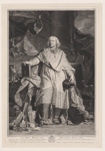 Portret van Jacques-Bénigne Bossuet in zijn studeervertrek