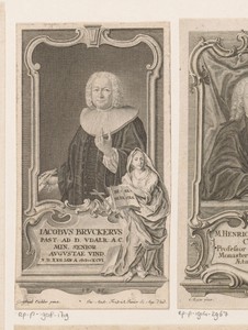 Portret van Jakob Brucker
