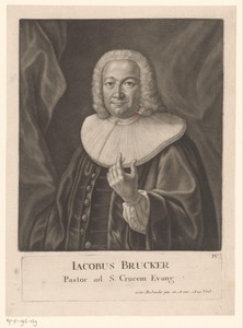 Portret van Jakob Brucker